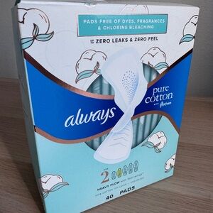 Always Pure Cotton FlexFoam Pads - Blue and White